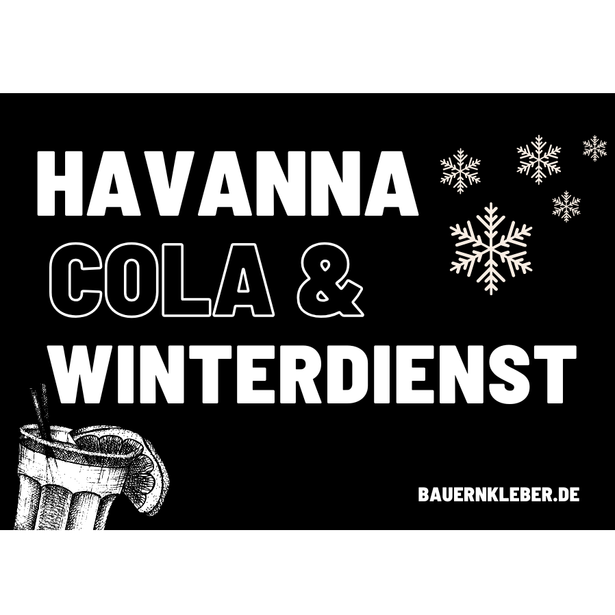 Havanna Cola & Winterdienst Sticker