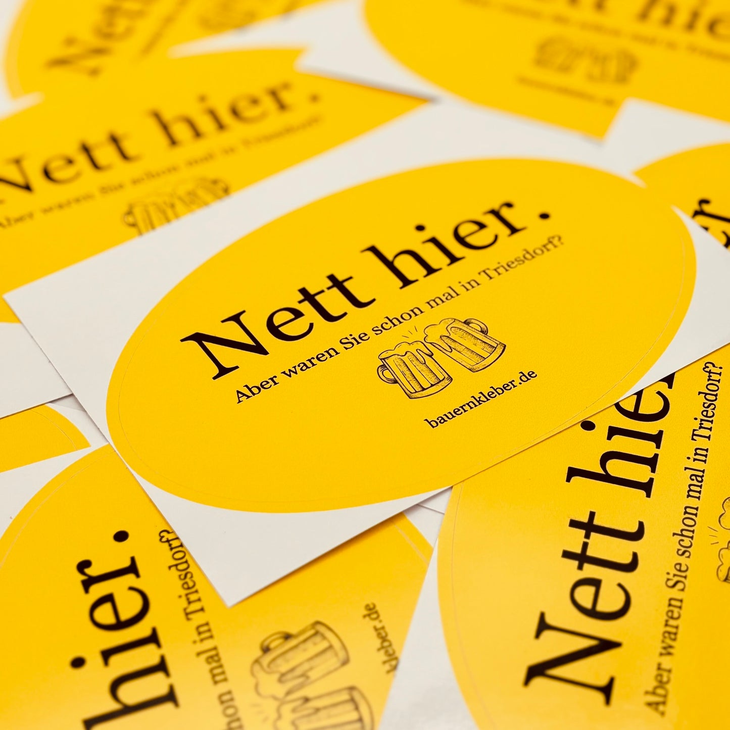 Nett hier. Aber waren Sie schonmal in Triesdorf? - Sticker