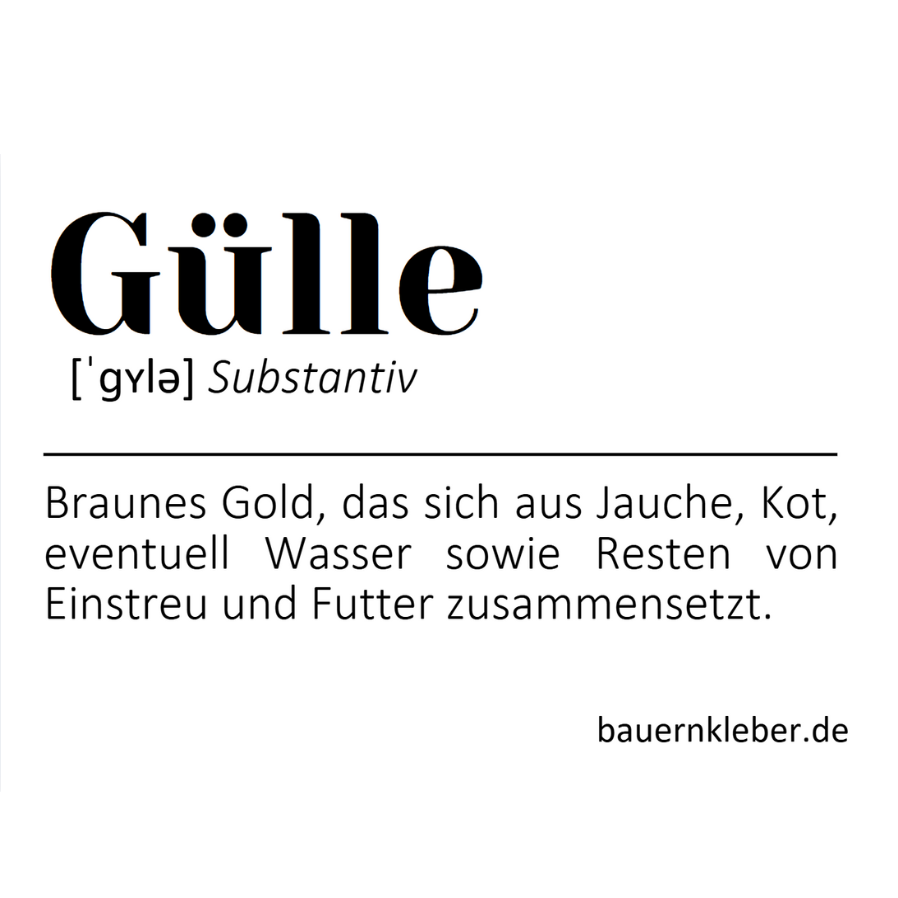 Gülle - Duden- Sticker