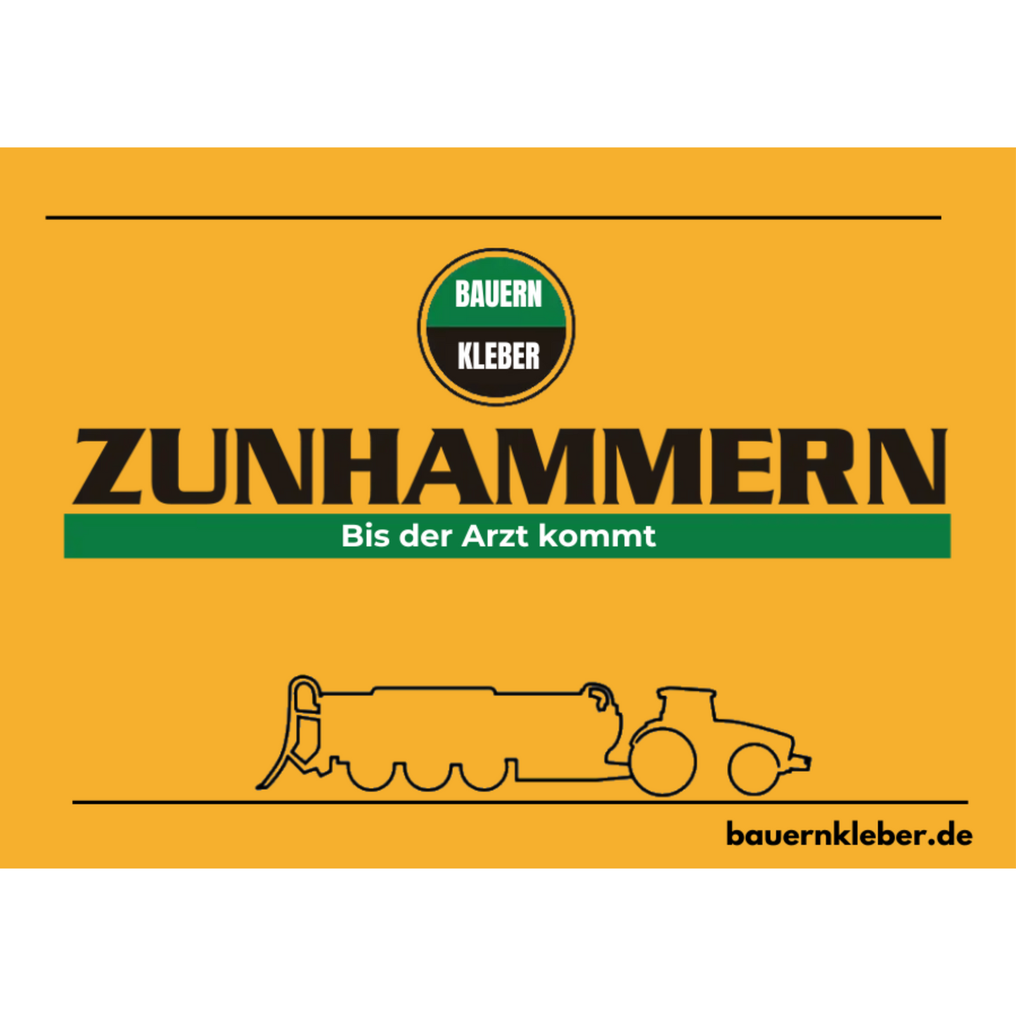 ZUNHAMMERN bis der Arzt kommt- Sticker