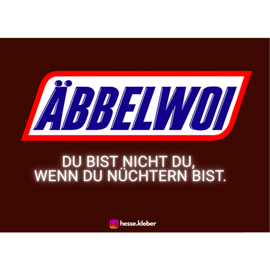 Äbbelwoi Snickers - Sticker