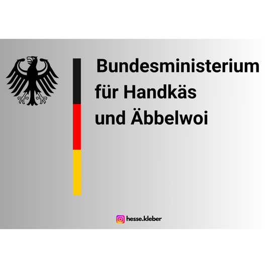 Bundesministerium für Handkäs und Äbbelwoi - Sticker