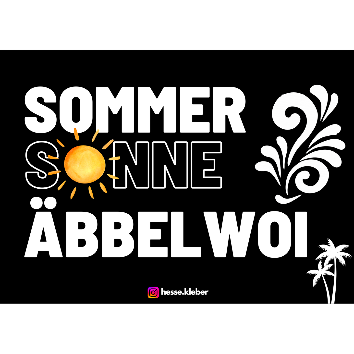 Sommer Sonne Äbbelwoi - Sticker