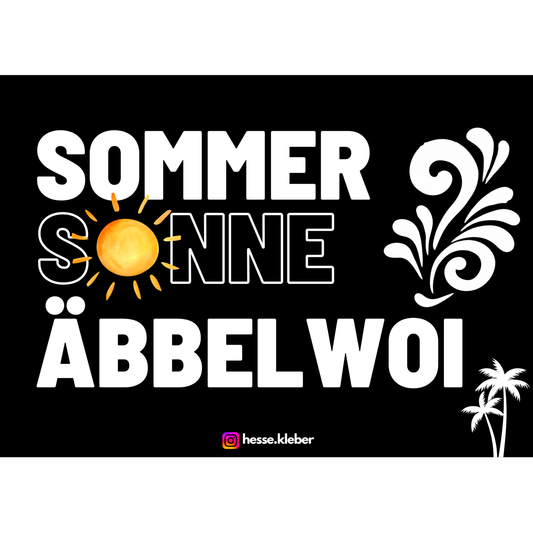 Sommer Sonne Äbbelwoi - Sticker