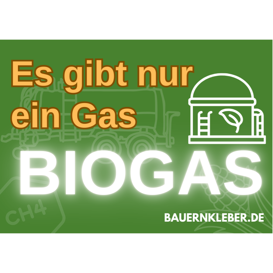 Nur ein Gas: Biogas- Sticker