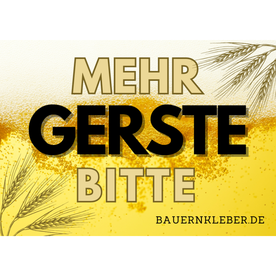 Mehr Gerste bitte! - Sticker
